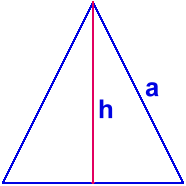Wysokość w trójkącie równobocznym